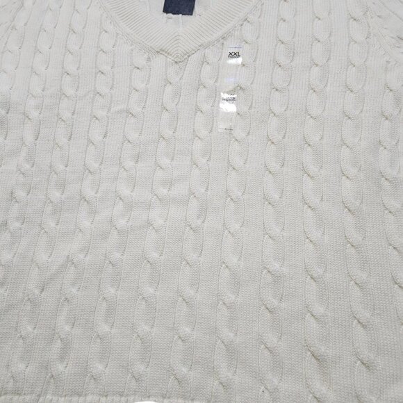 Tommy Hilfiger Men's V-Neck Cable Knit Long Sleeve Sweater Size XXL - Picture 6 of 7